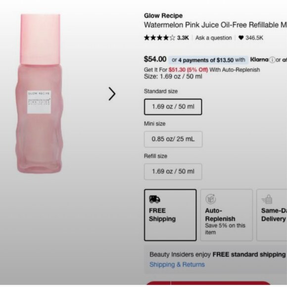 Glow Recipe Watermelon Pink Juice Oil-Free Moisturizer 50mL Full Size BNIB - Picture 2 of 2